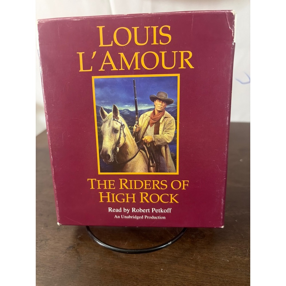 Louis L'Amour The Riders of High Rock Audiobook CD Set Good 5 Discs Unabridged